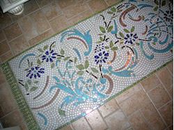 Bernard's Custom Crafted Floor Mosaic Carpet