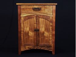 Arts and Crafts Figured Walnut Cabinet