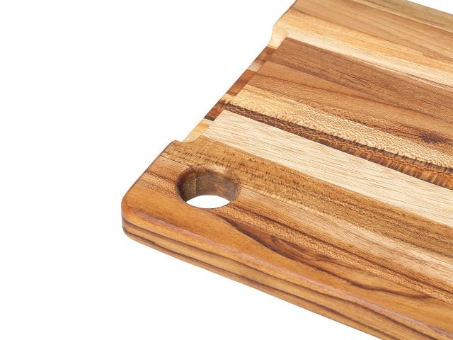 Edge Grain Carving Board + Juice Canal (Rectangle) | Teakhaus