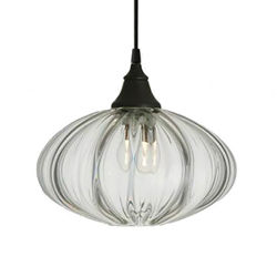 Saucer Pendant in Crystal by Metro Lighting