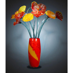 Flower Vase Sculpture by Suzanne Guttman